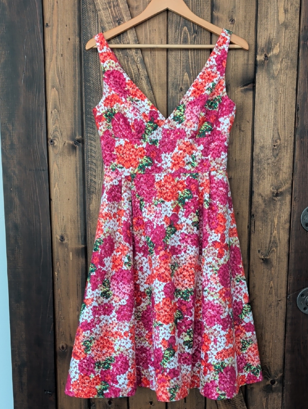 Monique Lhuillier Anthropologie Riona Floral Embroidered Dress Size 8 NWOT